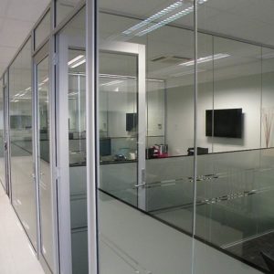 Противопожарная перегородка с оконным блоком / серия FRM5405